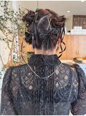 結婚式参列ヘアセット