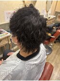 縦落ちツイストスパイラルピンパーマ