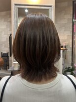 ハコ(H.A.Co) 落ち着いた菱形ボブヘアーです。