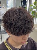 熊本メンズサロン シャドウパーマ 波巻きスパイラル