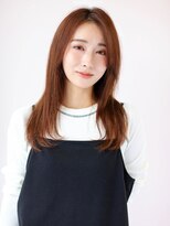 ガリカ 渋谷(Gallica)&nbsp;さら艶ロングレイヤーに前髪なしナチュラルストレート