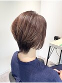 ひし形ショート/大人ショート/レイヤーカット/前下がりショート