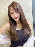 レイヤー/シースルー/ベージュ/顔まわり