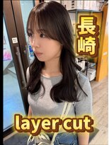 コワファーストナガサキシャンプーボーイ(COIFF1RST NAGASAKI SHAMPOO BOY)&nbsp;レイヤーカット/顔周り/前髪/韓国