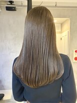 エリマ 調布(elima)&nbsp;調布イルミナカラーミディアムボブべージュアッシュグレーカラー