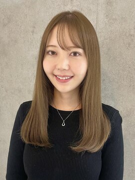 エアー 青山(AIR) 透明感カラーアッシュベージュ髪質改善