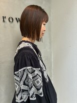 ブラウン(Brown) パッツンボブ