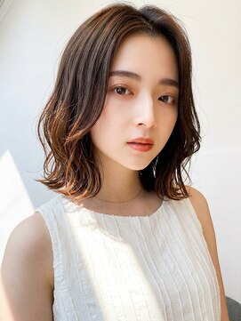 モッズヘア 足利(mod'hair) 髪質改善カラーくびれ外ハネミディ小顔グレージュ春カラー