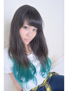 ハピア(HAPPIA) グラデ　ブルー