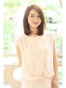 ヘア ルミナス バイ フォルテ(HAIR LUMINAS by FORTE) シャープなストレートミディ