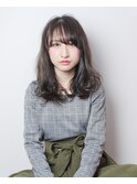 大人可愛い☆ナチュラル小顔ふわミディメルティカラー
