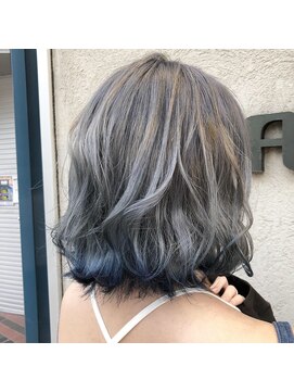 アップル(APPLE!) シルバー×ブルー