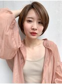 【mee.】ハセガワヒトシ ミントベージュ　ナチュラルショート