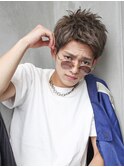 AUSTIN メンズアップバング×束感ショートマッシュ