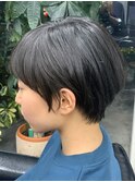 小顔ひし形ショートマッシュ