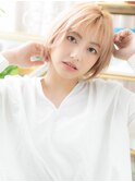 ミルクティベージュ外国人風ウルフマッシュa浦和20代30代40代