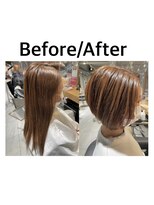 リーオオサカ(Lee Osaka)&nbsp;【Lee大阪店】高感度upな前下がりボブ/新出奈津樹