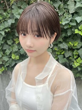 コクーン 銀座(Cocoon) ミニーショート#ミニウルフ#デジタルパーマ#チェリーブラウン