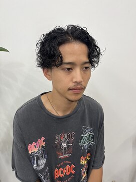 ピープスアンドスー 表参道 渋谷(Peeps&Suu.) メンズカット リバースパーマ センターパート ツーブロック