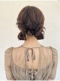 ツインおだんごのヘアアレンジ