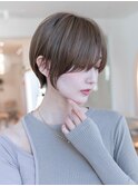 20代30代大人かわいい丸みショートベージュカラーイメチェン小顔