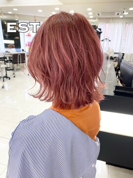 エスト 大阪梅田(EST) ブリーチカラー+馴染ませカット