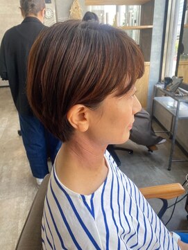 ソイクフ 四条大宮店(SOY-KUFU) スタイル名 大人可愛い◎◎シースルーカラーセミディ