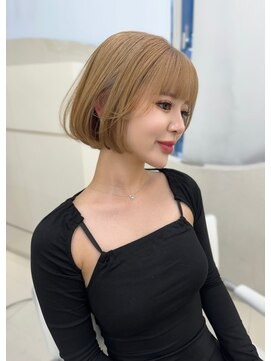 ガガ 心斎橋(GAGA) 韓国/ハイトーンカラー/ワンホンヘア/レイヤーカット/髪質改善