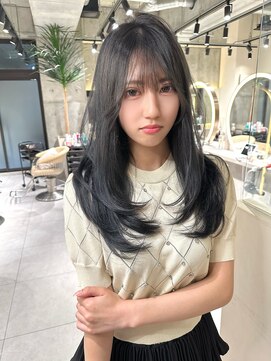 ロンドメリア 天神大名店(Lond Melia) ★魅力倍増カールセミディシアーカラー姫カットダークアッシュ★