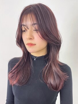 アルバム 新宿(ALBUM SHINJUKU) ピンクヘアー秋色透明感カラー_ba513811