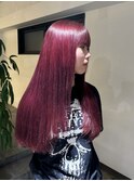 チェリーレッド/ピンク/ボルドー/赤髪/ケアブリーチ