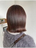 ナチュラルブラウン×外はねボブ