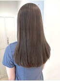 似合わせ姫カットブリーチニュアンスメルティカラーグレージュ冬