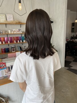 シェル 津山の手店(shel) オリーブブラウンボブレイヤー