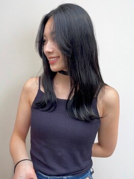 ローレンアンドパレード 並木坂店(Lauren&Parade)の写真/簡単にセットできるレイヤーカット/韓国ヘアが人気の熊本美容室＊顔周りや前髪カットでイメージチェンジ♪