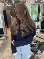 ペレ 梅田(PELE) ホワイトグレージュ/デジタルパーマ/チェリーブラウン/梅田