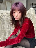 透け感カラー レイヤースタイル
