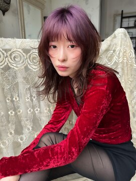 トレンチ(TRENCH) 透け感カラー レイヤースタイル