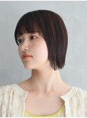 切りっぱなしボブ[溝の口/髪質改善/縮毛矯正/白髪ぼかし]
