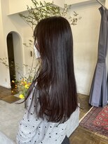 ヘアーアイスカルテット(HAIR ICI QUARTET) 冬トレンド◎暖色カラー×レッドブラウンの艶ロング