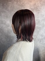 ウィート(wheat)&nbsp;くびれボブ/インナーボルドー