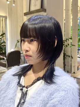 アイドットプラスフェリシア 表参道(i.+FERiCIA.) レイヤーウルフ/ミディアムウルフカット/顔まわりレイヤーカット