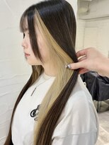 ウーロス(uros.) 【SENA】インナーカラーブロンド ベージュ デザインカラー