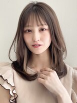 アグノス 青山(Agnos)&nbsp;斜めバング前髪イメチェンセミディうるツヤナチュラルカール