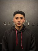 アイロンパーマでつくるオールバックスタイル