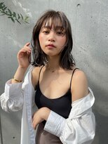 リベルタ 下北沢(liberta)&nbsp;濡れ感ミディボブ×グレージュ