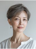 クラゲヘアー/小顔/ココアベージュ/オリーブグレー/川西