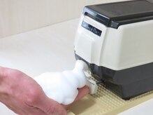 Men’sHairOHANAの雰囲気(ブラシを使わず、きめ細かい泡で衛生的なマイルドシェービング☆)