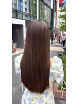 ララルーモ 渋谷公園通り店(LaLarOomo)&nbsp;光を反射する美しさ誰もが振り返る圧倒的ツヤ感ショコラロング