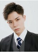 メンズビジネスショート×清潔感×束感×好印象×王道セット簡単